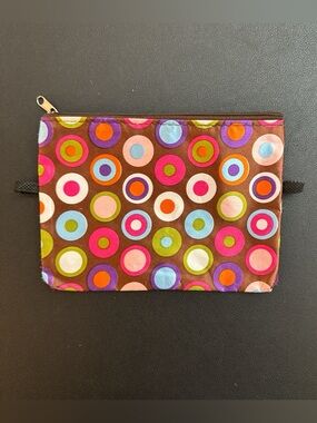 Cosmetic Pouch with Colorful Polka Dots